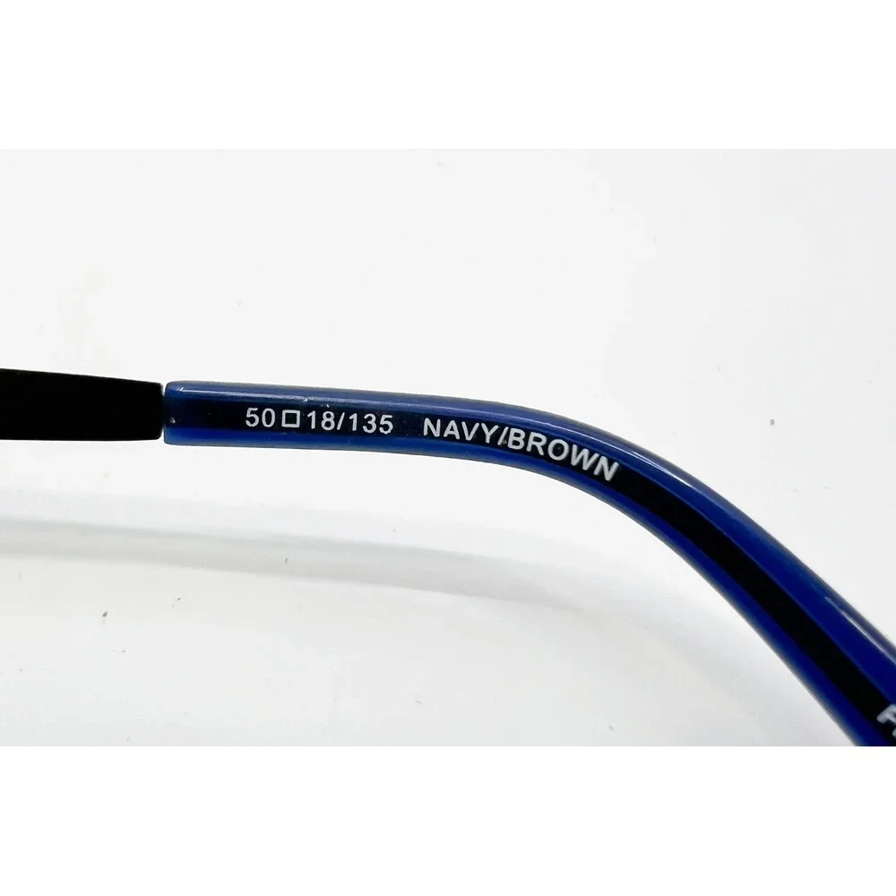 B.U.M. Equipment Eyeglasses Navy Brown Supercilious 50-18-135